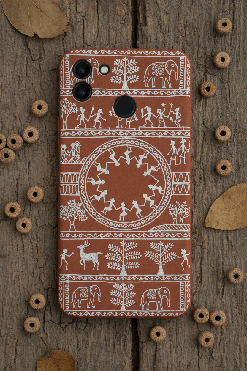 Warli Tribal Art Phone Cover