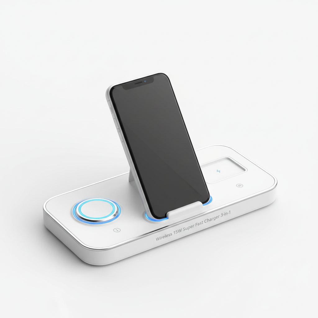 Wireless 15W Super Fast Charger - 3-in-1